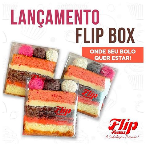 Embalagens Fatia De Bolo Flip Box Transparente Docinhos 30Un Shop