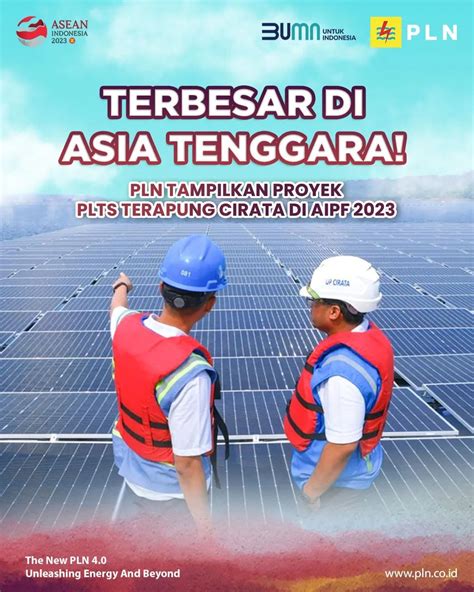 PLN Tampilkan Proyek PLTS Terapung Ciratadi AIPF 2023 PLN Nusantara Power