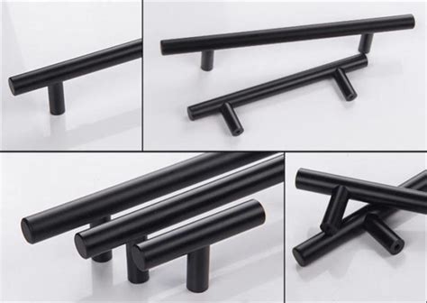 Kitchen T Bar Handles Matt Black Stainless Steel Handlesplease Refer