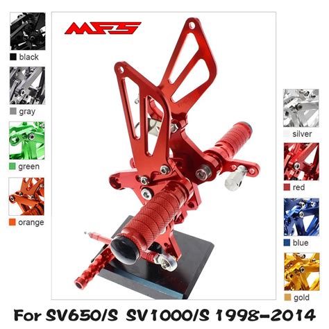 Mfs Motorcycle Rearset Cnc Adjustable Foot Pegs Accessories For Suzuki