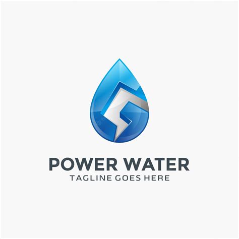 Premium Vector | Blue water logo design