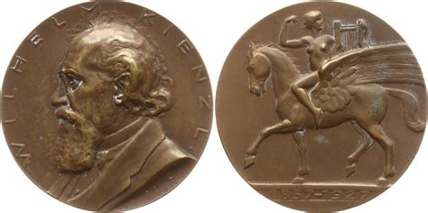 Berühmte Personen Musiker und Komponisten Bronzemedaille 1927 v