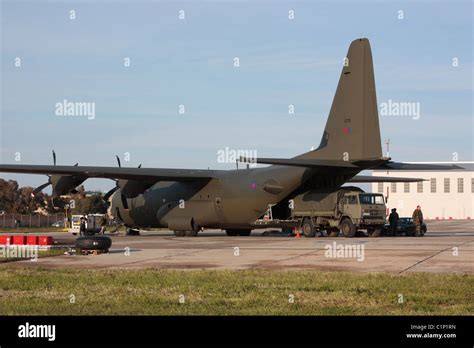 Royal Air Force Hercules C4 (C-130J) military transport plane Stock Photo: 35519785 - Alamy