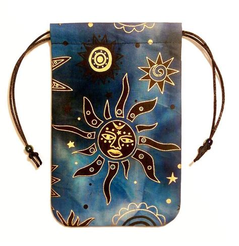 Tarot Card Bag Moon Silk Lining Option Celestial Brilliant