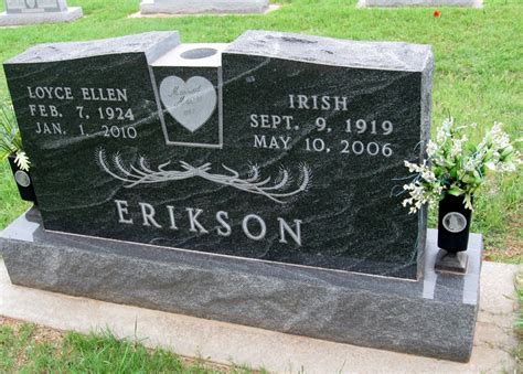 Irish Erikson Find A Grave Memorial