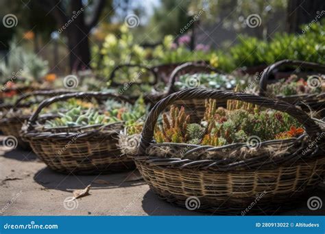 Cesto De Plantas Tolerantes A Droughtagem E Plantas Nativas Prontas