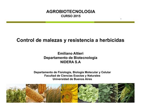 Clase Agbt Resistencia A Herbicidas Pdf