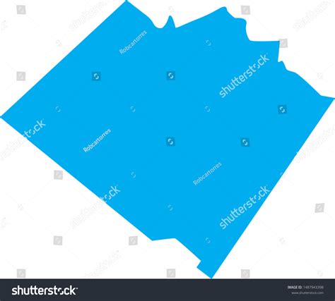 Map Of Walton County In Georgia State In Usa Royalty Free Stock