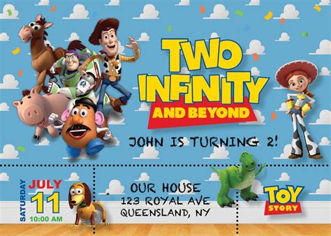 Two Infinity And Beyond Invitation Template Free