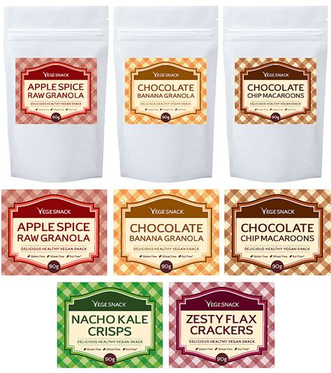 Snack Pack Label Template