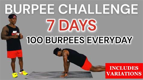 Burpees Challenge 100 Burpees Everyday For 7 Days BodyByCliff YouTube