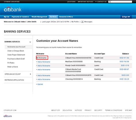 Internet Banking Online Banking Services Citibank Singapore