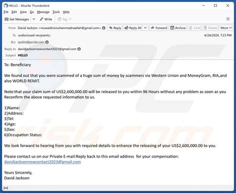 Claim Sum Release Email Scam Removal And Recovery Steps Updated