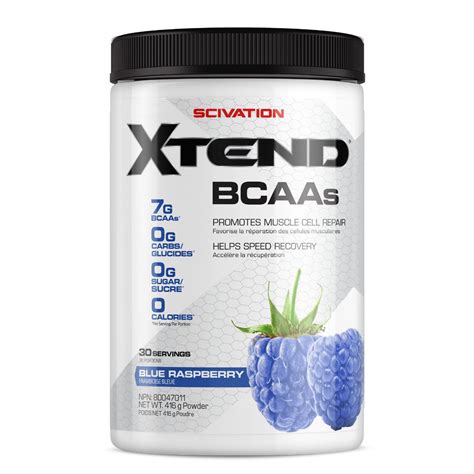 Scivation Xtend BCAA Blue Raspberry 30 Servings | Canex