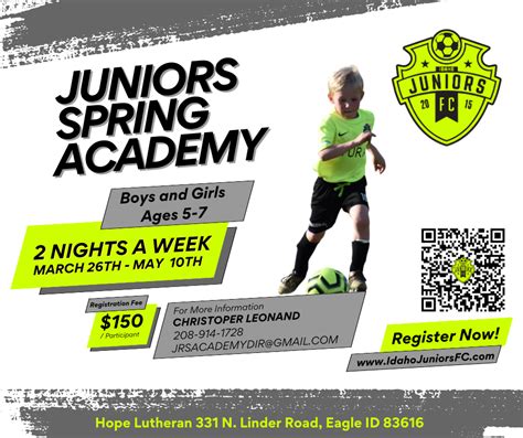 Juniors Spring Academy Idaho Juniors Youth Soccer Club