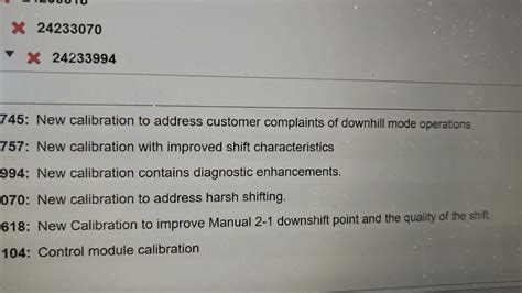 2005 Chevrolet Equinox Transmission Control Module Software Update To