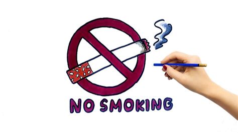 How to draw no smoking sign easy วาดรปหามสบบหร วาดภาพปายงดสบ