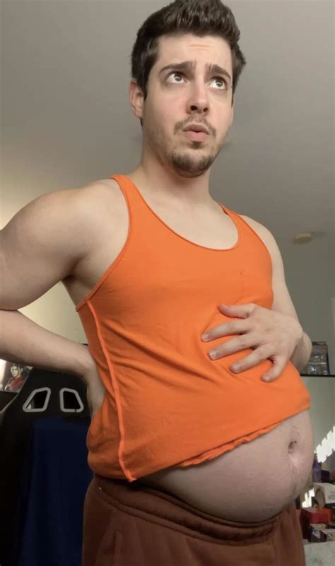 Eating So Much That My Belly Overlaps My Clothes Nudes Gaykink Nude