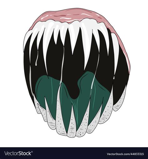 Monster mouth Royalty Free Vector Image - VectorStock