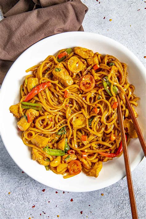 Drunken Noodles Recipe Pad Kee Mao Chili Pepper Madness