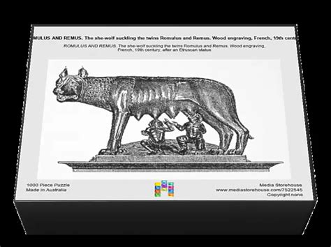 Jigsaw Puzzle Of Romulus And Remus The She Wolf Suckling The Twins