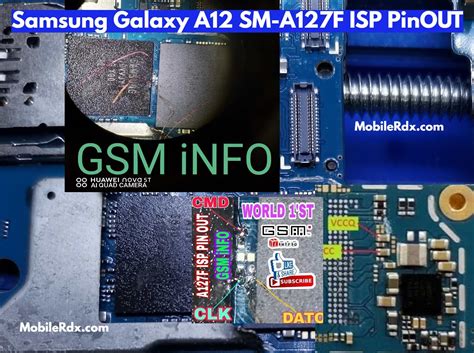 Samsung Galaxy A12 Sm A127f Isp Pinout Test Point Image