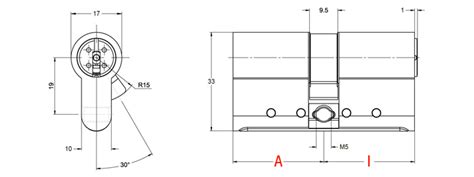 KESO 8000 Omega Doppelzylinder CrNi Mit Ziehschutz Und Aufbohrschutz