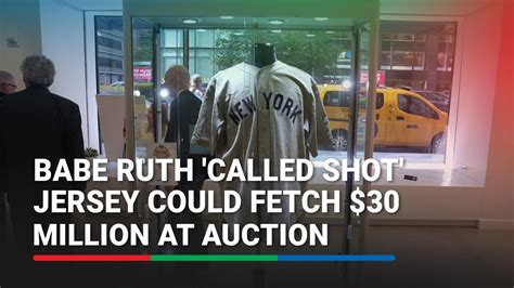 Babe Ruth Called Shot Jersey Could Fetch 30 Million At Auction YouTube