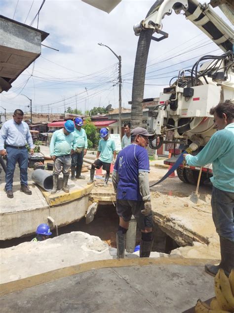 Sedaloreto concluye trabajos de reparación en tubería de impulsión que