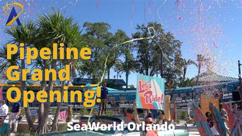 Grand Opening Of Pipeline Surf Coaster At SeaWorld Orlando YouTube