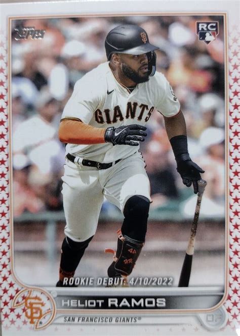 Heliot Ramos Topps Update Rookie Debut Independence Day Price