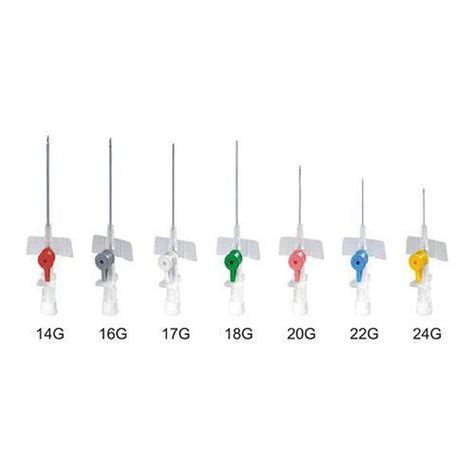 I V Catheter Color Coded Butterfly Pen Type IV Cannula With Injection