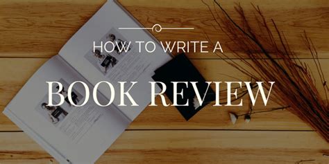 Book Review Writing Guidelines