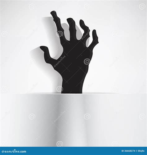 Creepy Hand Stock Vector Illustration Of Creepy Shadow 36668274