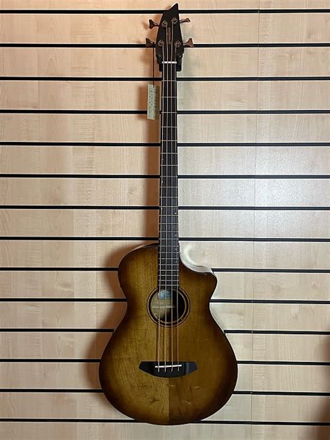 Breedlove Pursuit Exotic S Concerto Ce Am Bass Amber Acoustic Reverb