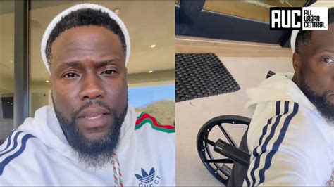 Kevin Hart In A Wheelchair After Trying To Run Yard Dash Nfl Players