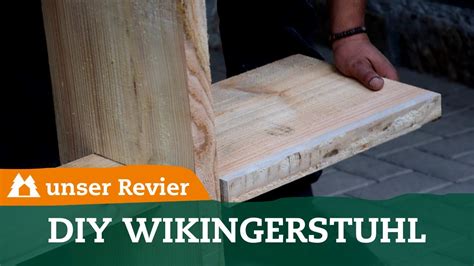 Bauanleitung Wikingerstuhl Steckstuhl aus Holz DIY Liege für