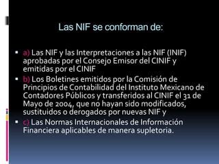 Estructura De La Nif Ppt