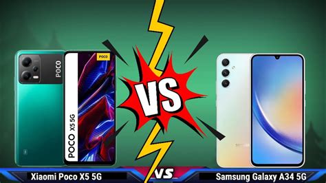 Xiaomi Poco X5 5G Vs Samsung Galaxy A34 5G YouTube