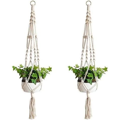 HUIXIN Pot De Fleur Plante Suspension En Corde Suspension Plante Macram