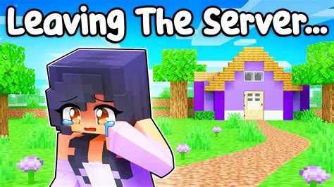 Aphmau Is Leaving The Server In Minecraft Youtube