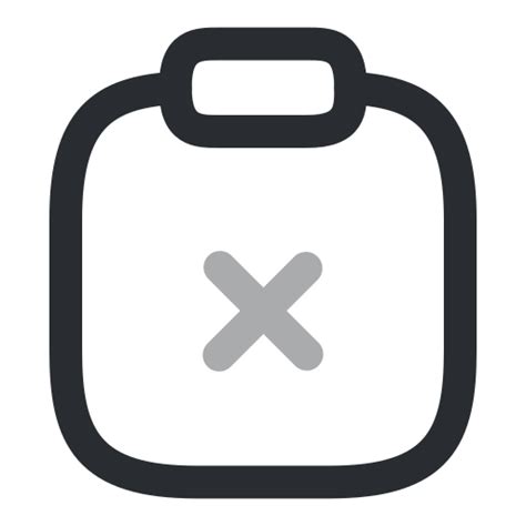 Clipboard Close Icon In Iconsax Vol Twotone