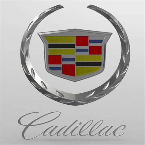 Cadillac Logo 3d Model By 3dlogoman