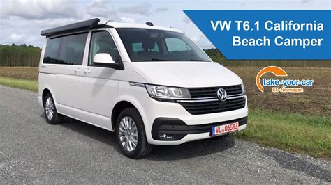 Der Vw T California Beach Camper Review Take Your Car Gmbh Youtube