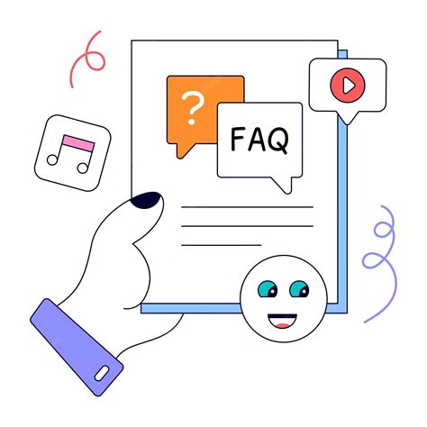 Premium Vector A Flat Animated Illustration Of Online Faq