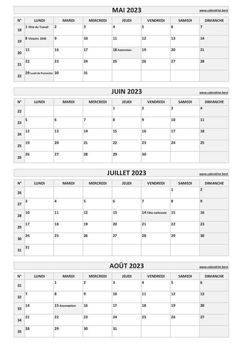 Calendrier 2023 Avec Vacances Scolaires Get Calendrier 2023 Update