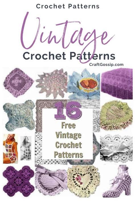 Free Pattern 7 Vintage Crochet Patterns Crochet