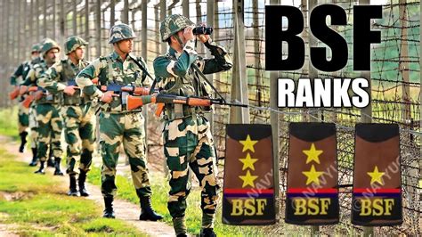 All Bsf Ranks Border Security Forces Youtube