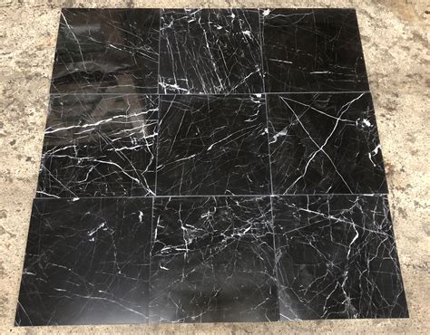 Eastern Black Subway X Nero Marquina Marble Tile