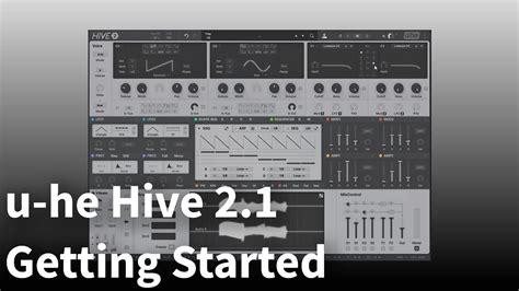 Getting Started With U He Hive 21 Synthesizer In Depth Youtube